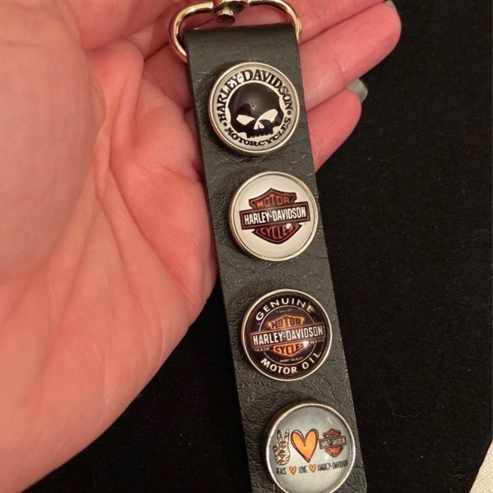 Harley Leather Luxury Keychains
